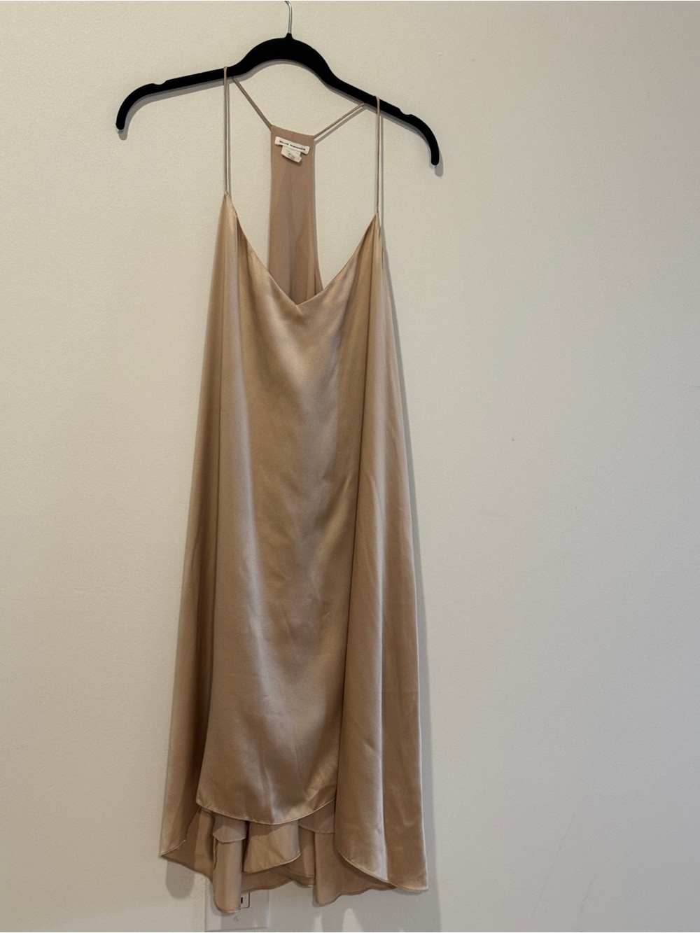 Club Monaco 100% Silk Champagne Slip Dress Size 12